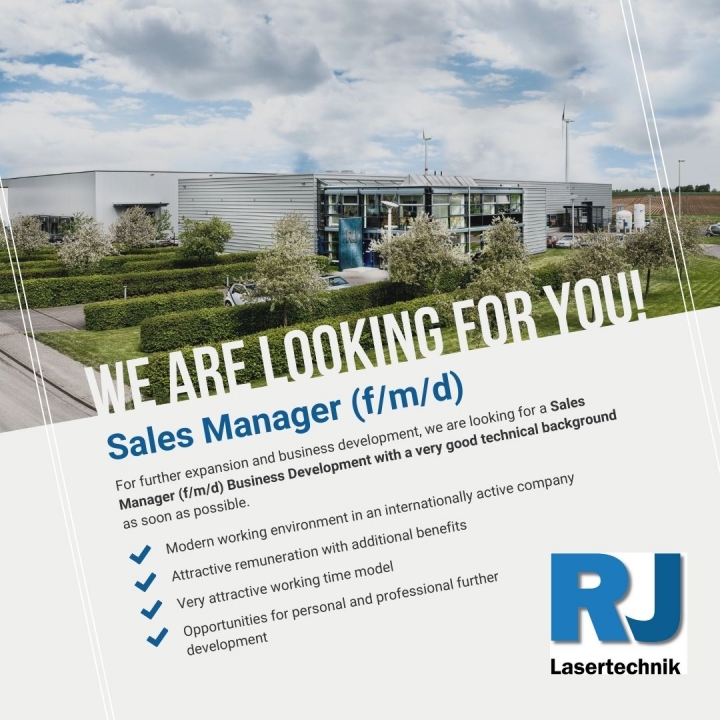 Job vacancy: Sales Manager (f/m/d)